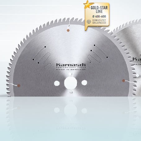 Hartmetall-bestücktes Kreissägeblatt, Aluminium, Kunststoffe, Fensterprofile - POSITIV - 550x4,4/3,