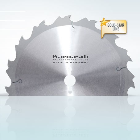 Hartmetall-bestücktes Kreissägeblatt, Zuschnitt Sägeblatt - Flachzahn mit Abweiser 350x3,5/2,5x30mm
