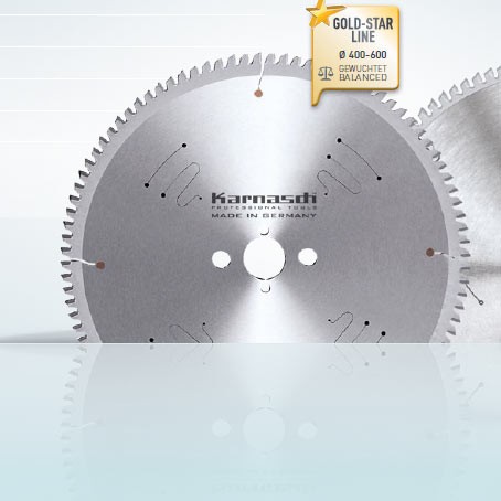 Hartmetall-bestücktes Kreissägeblatt, Aluminium, Kunststoffe, Fensterprofile - NEGATIV - 420x4,0/3,