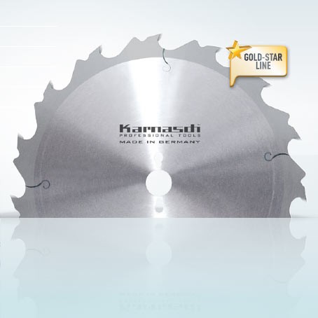 Hartmetall-bestücktes Kreissägeblatt, Zuschnitt Sägeblatt - Flachzahn mit Abweiser 400x3,5/2,5x30mm