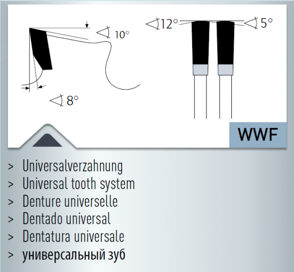 Hartmetall-bestücktes Kreissägeblatt, Dry-Cutter Baustähle 230/235*x2,0/1,6x30/25,4mm 44 WWF -